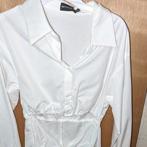 PrettyLittleThing White Dress